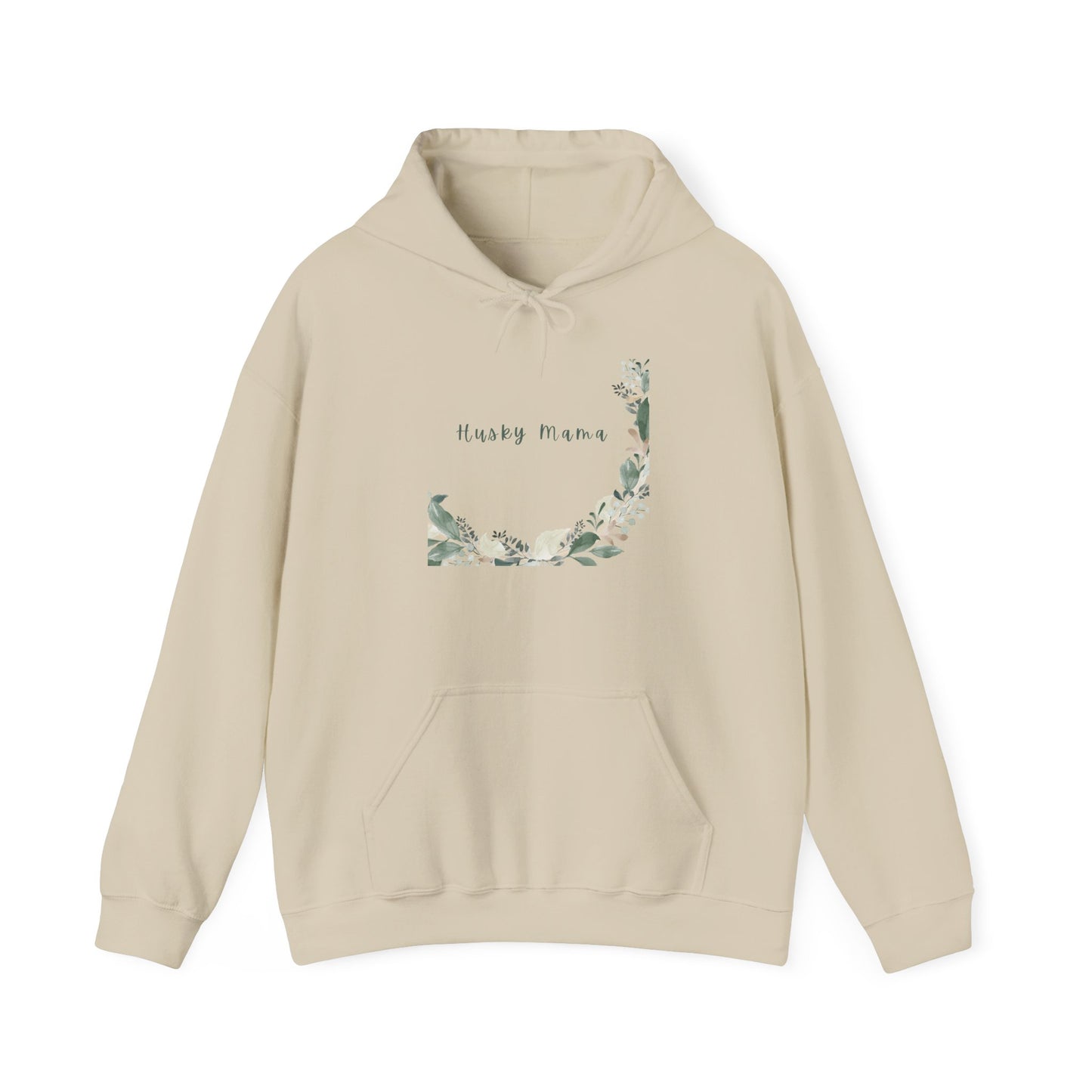 Women's/Unisex Heavy Blend™ Hooded Sweatshirt "Hugs and Kisses" with Floral Wreath semi-circle