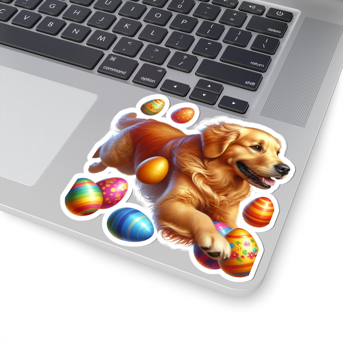 Golden Retriever Easter Kiss-Cut Stickers – Fun Holiday Decor & Gifts Kids Sticker