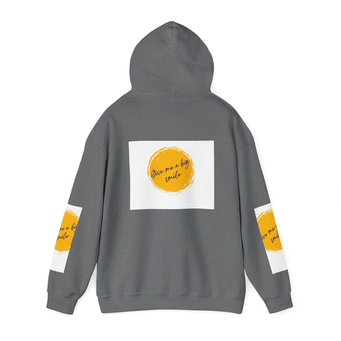 Unisex Heavy Blend™ Hooded Sweatshirt Give Me a Big Smile Graphic Design