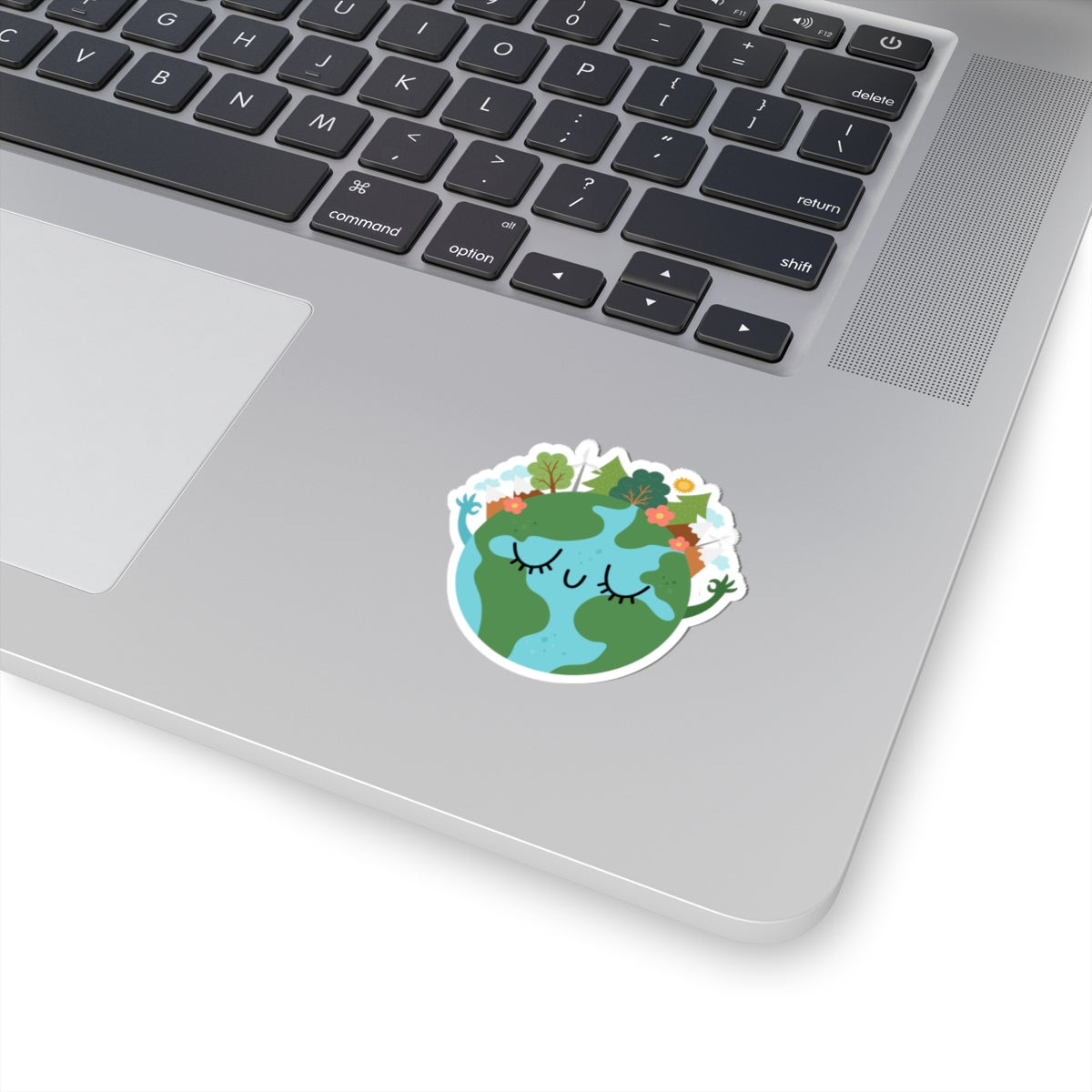 Green World Kiss-Cut Stickers