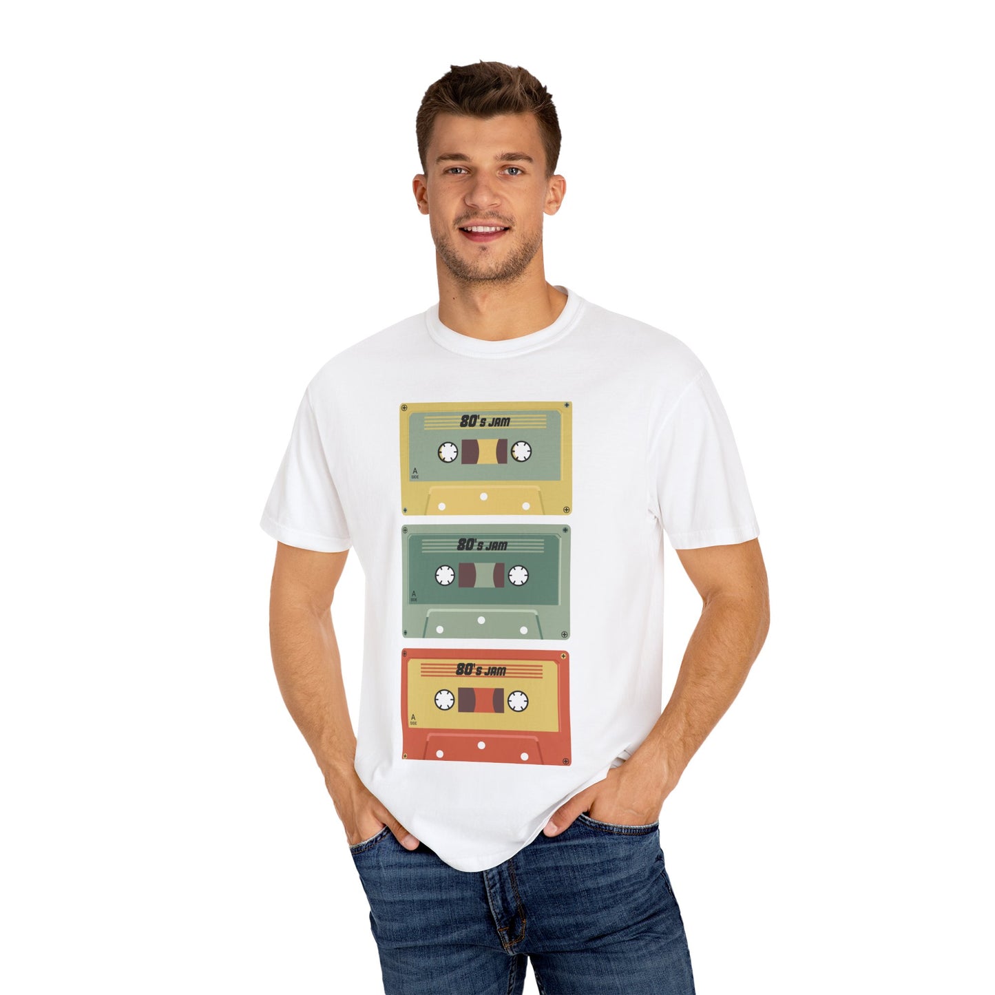 Men's Retro Cassette Garment-Dyed T-shirt