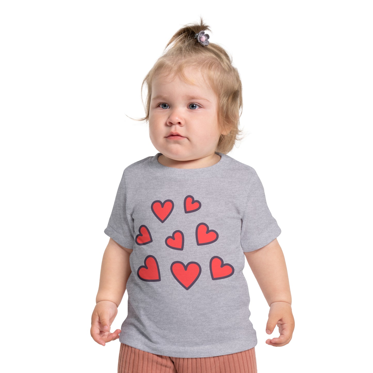 Baby Hearts and Love - T-Shirt Stylish Crew Neck Soft and Durable