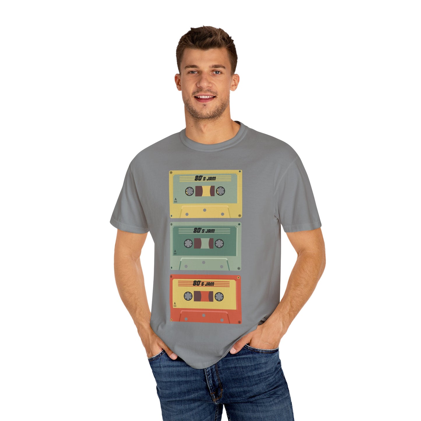 Men's Retro Cassette Garment-Dyed T-shirt