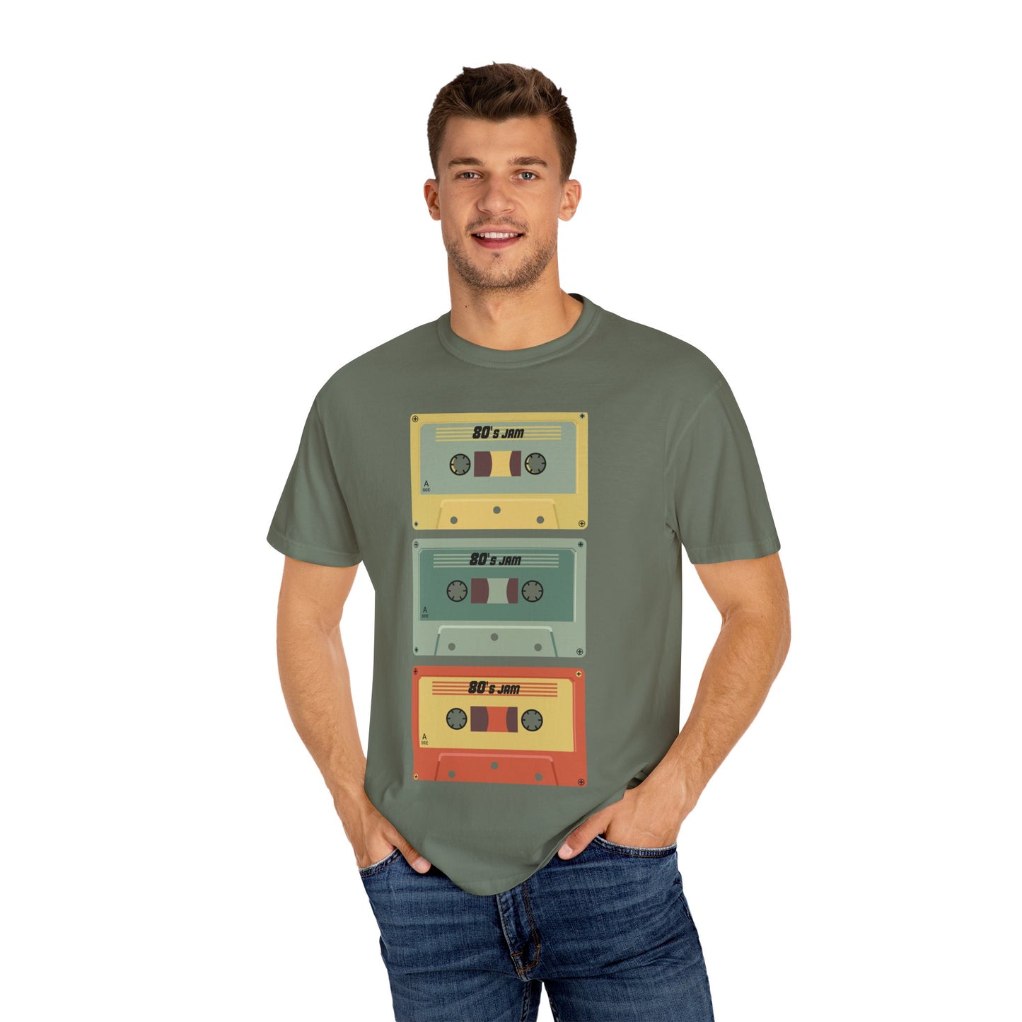 Men's Retro Cassette Garment-Dyed T-shirt