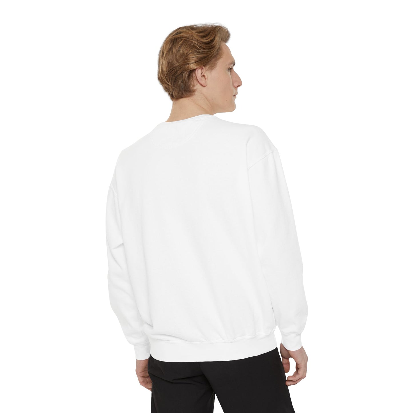 Unisex Garment-Dyed Sweatshirt features a Heart Design