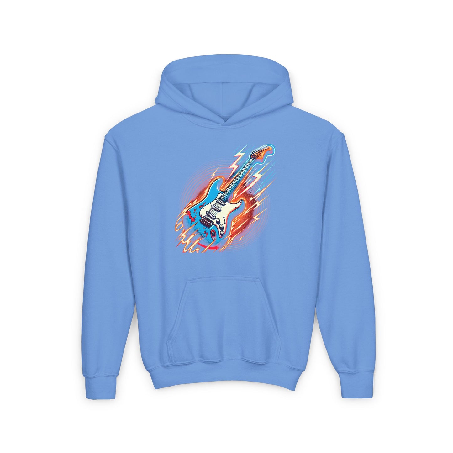 Electric Guitar Youth Child Hoodie - Perfect for Music Lovers and Rock Fans