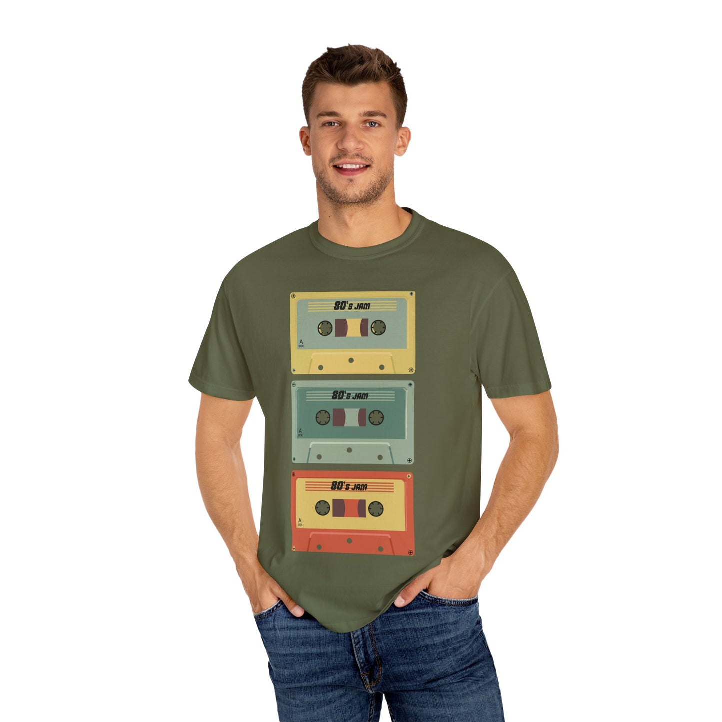 Men's Retro Cassette Garment-Dyed T-shirt