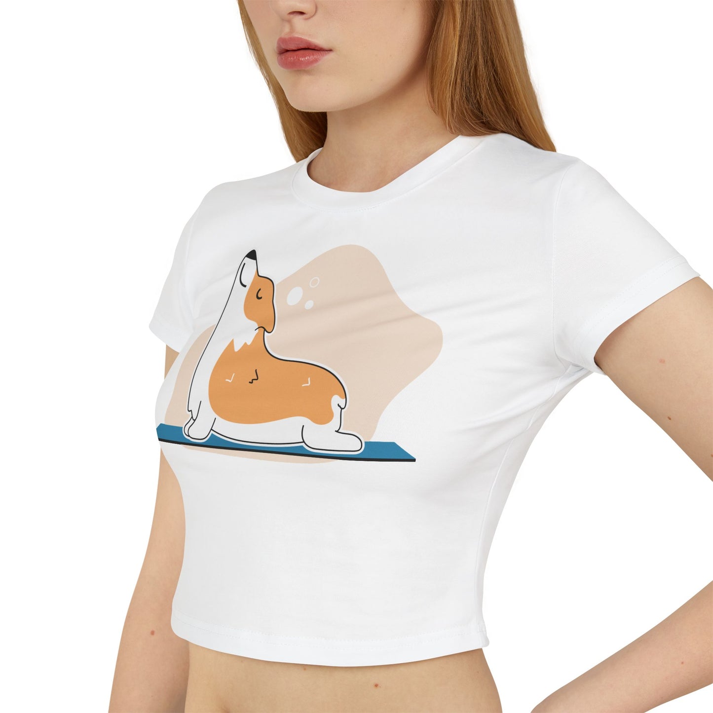 Yoga Corgi Baby Tee