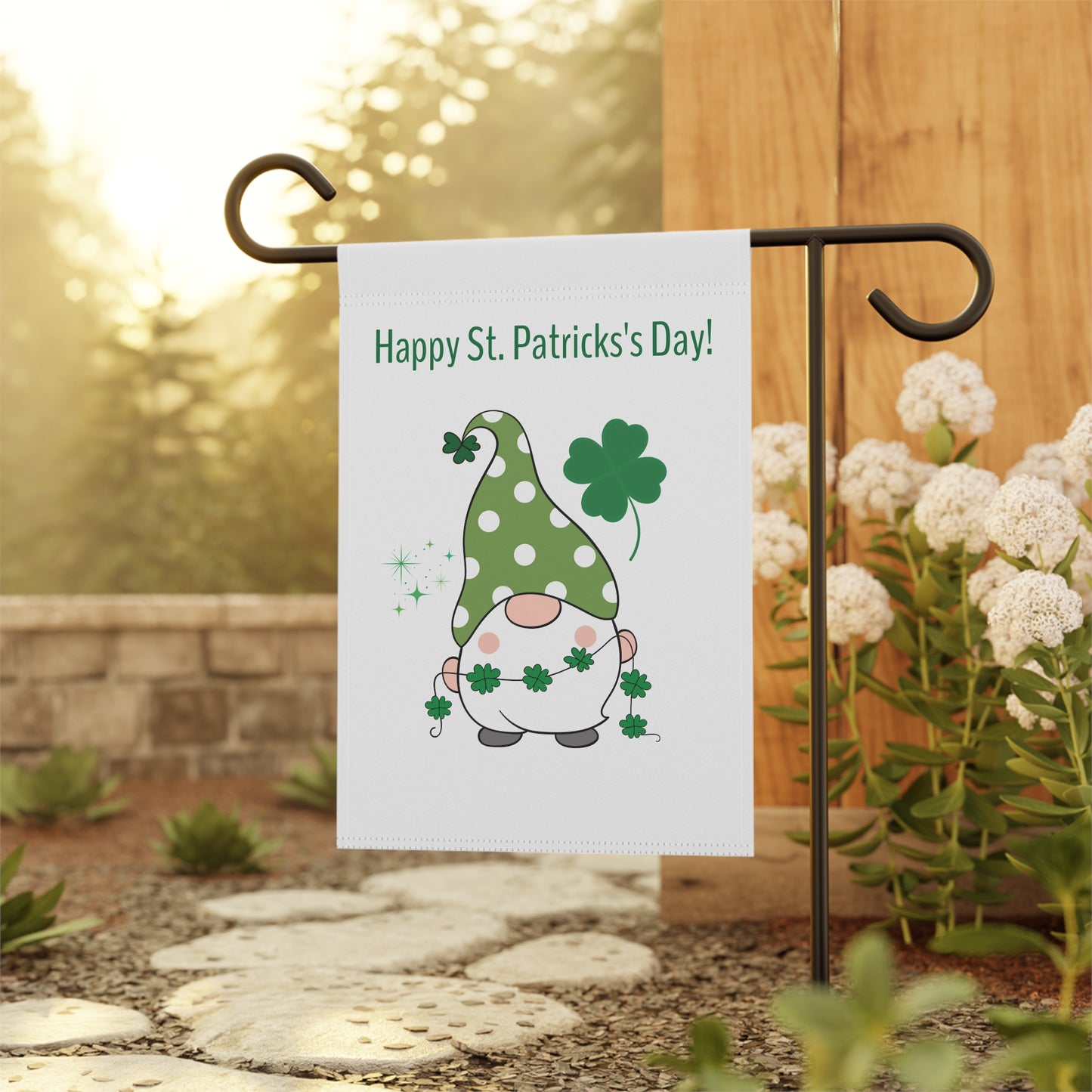 Garden & House Banner Happy St. Patrick's Day Knome!