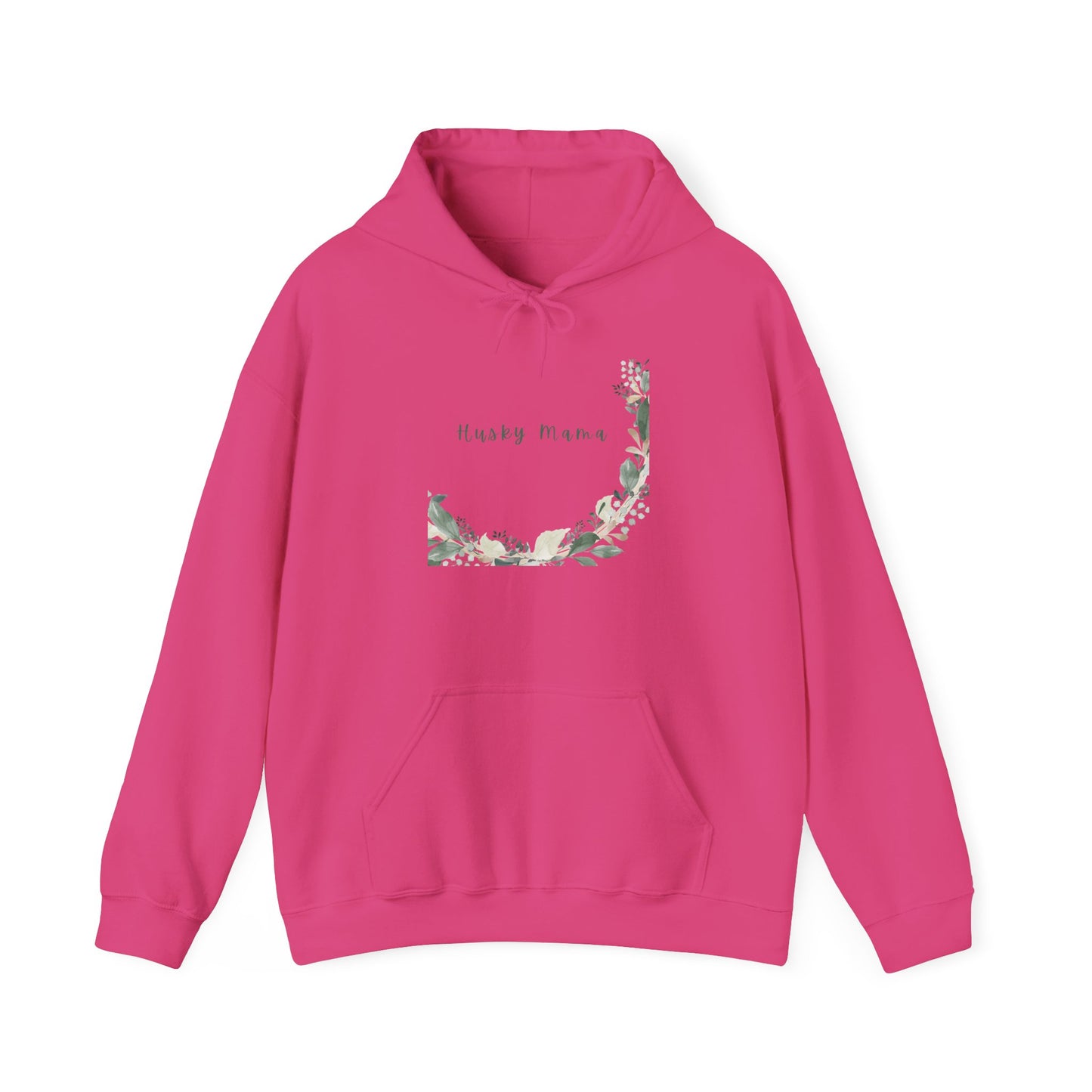 Women's/Unisex Heavy Blend™ Hooded Sweatshirt "Hugs and Kisses" with Floral Wreath semi-circle