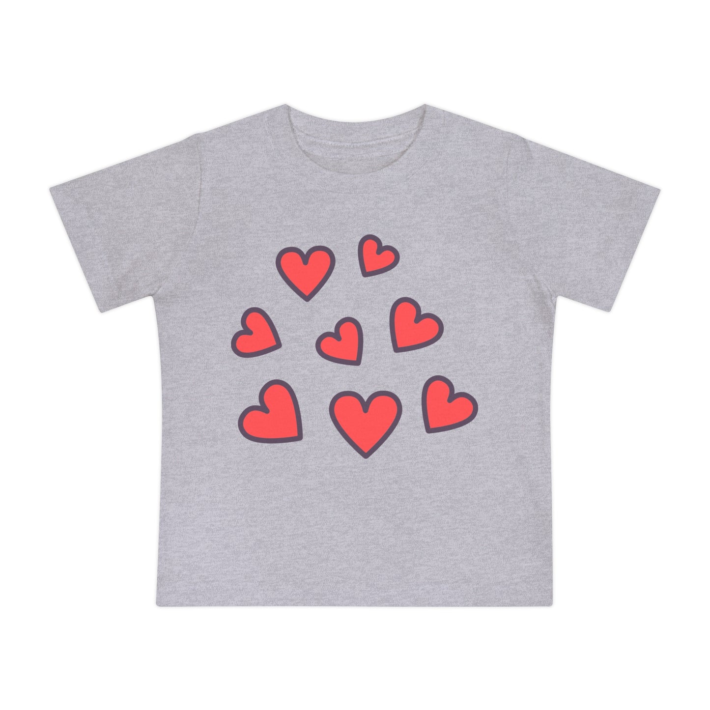 Baby Hearts and Love - T-Shirt Stylish Crew Neck Soft and Durable