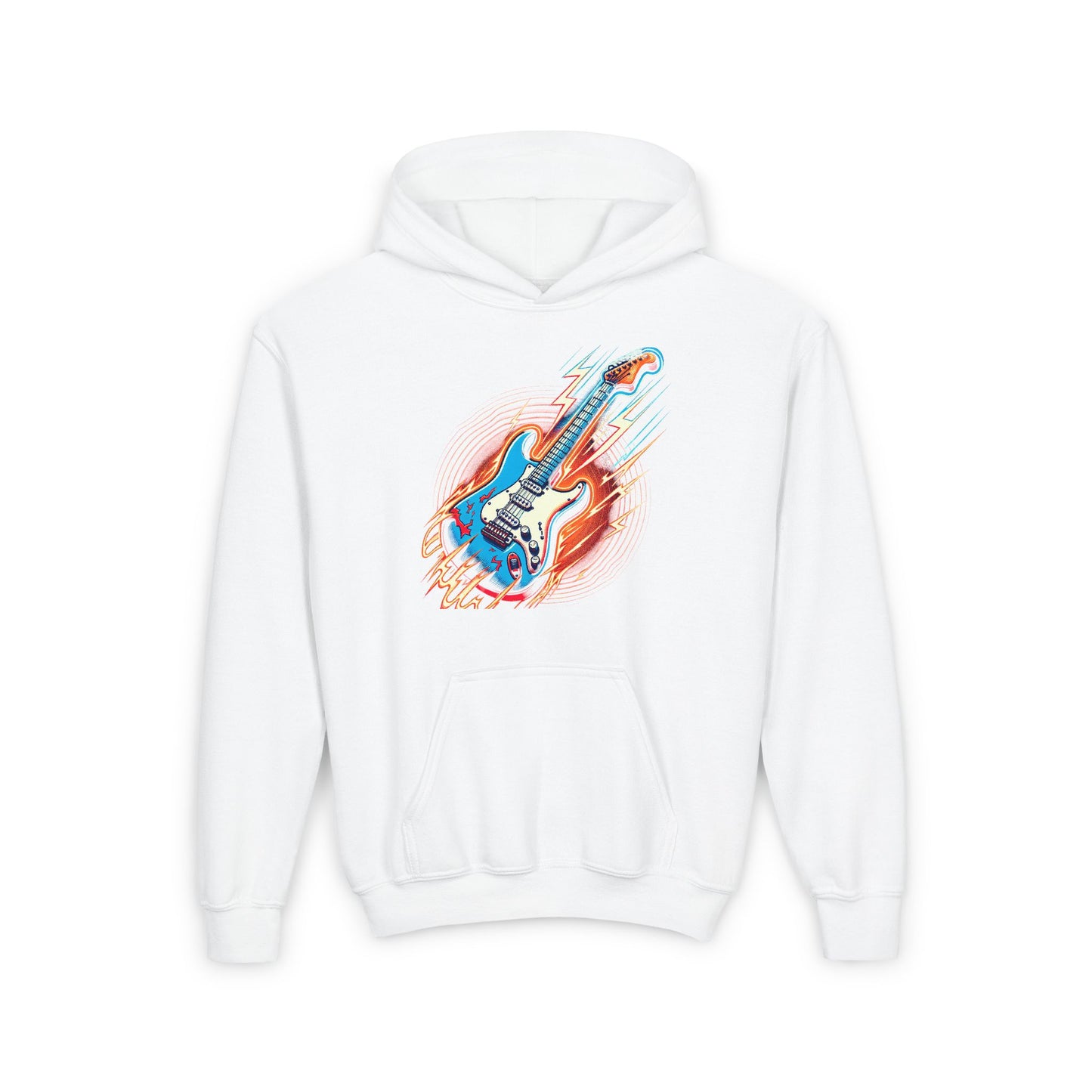 Electric Guitar Youth Child Hoodie - Perfect for Music Lovers and Rock Fans