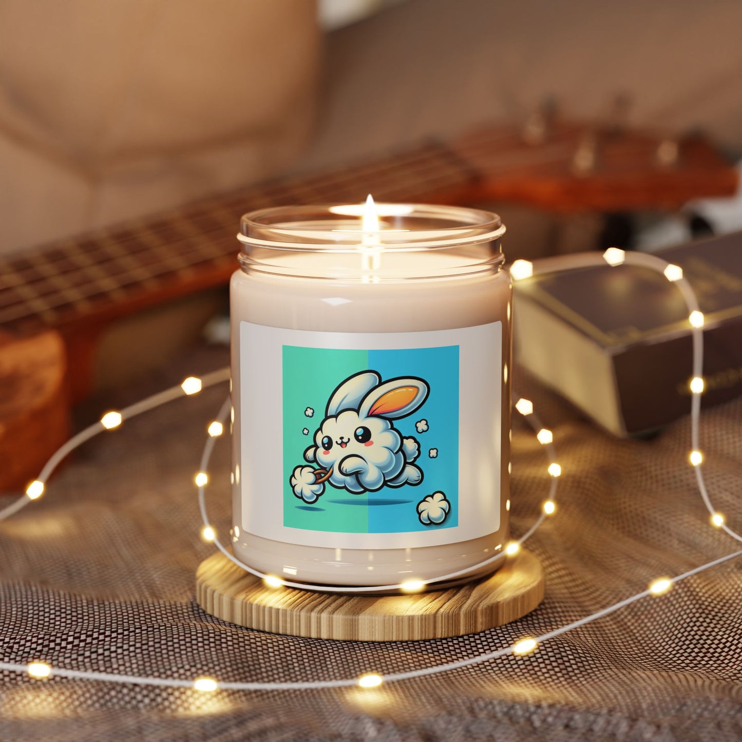 Atlantis Whisper Scented Soy Candle, 9oz Funny Bunny Design