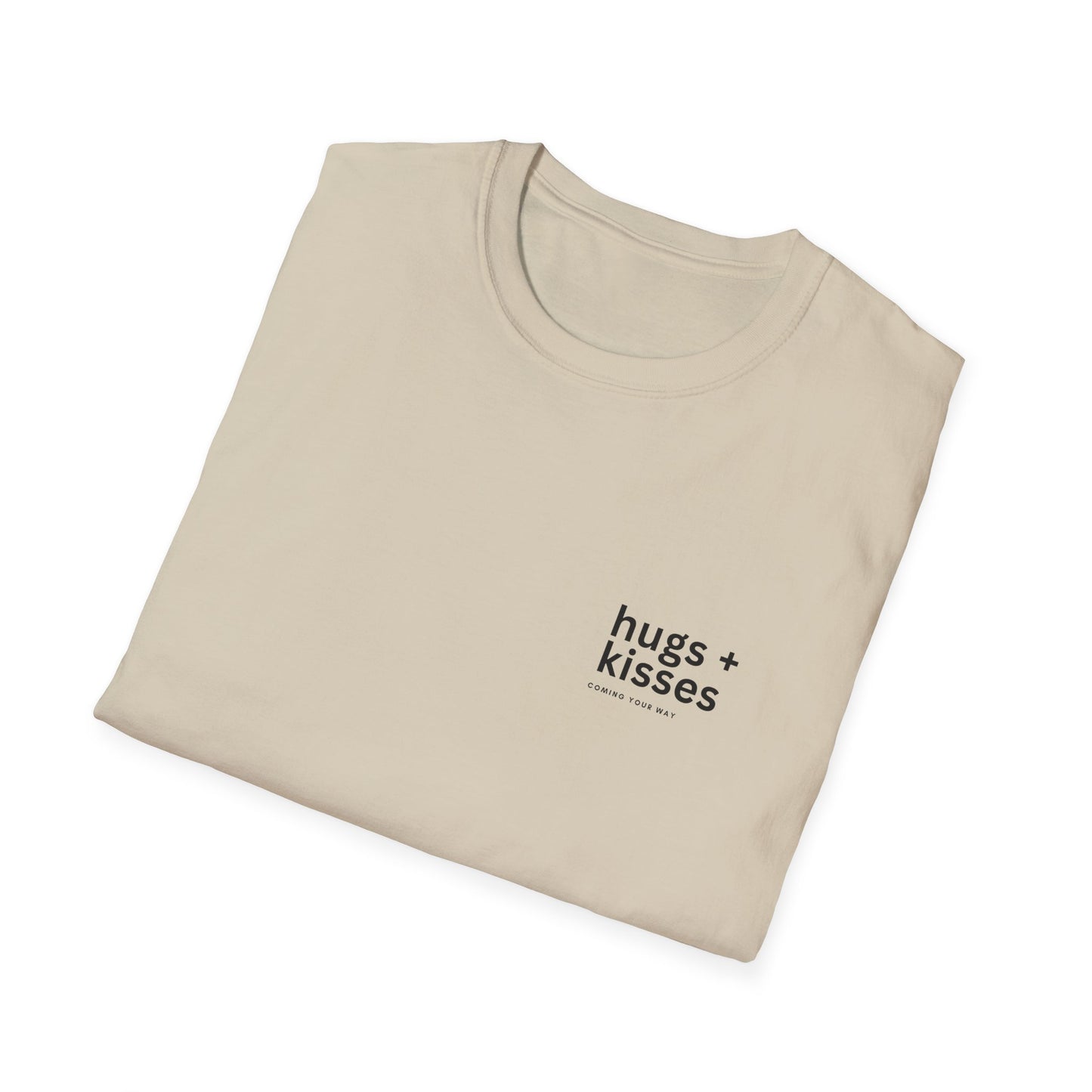 Women's/Unisex Softstyle T-Shirt "Hugs and Kisses" Design