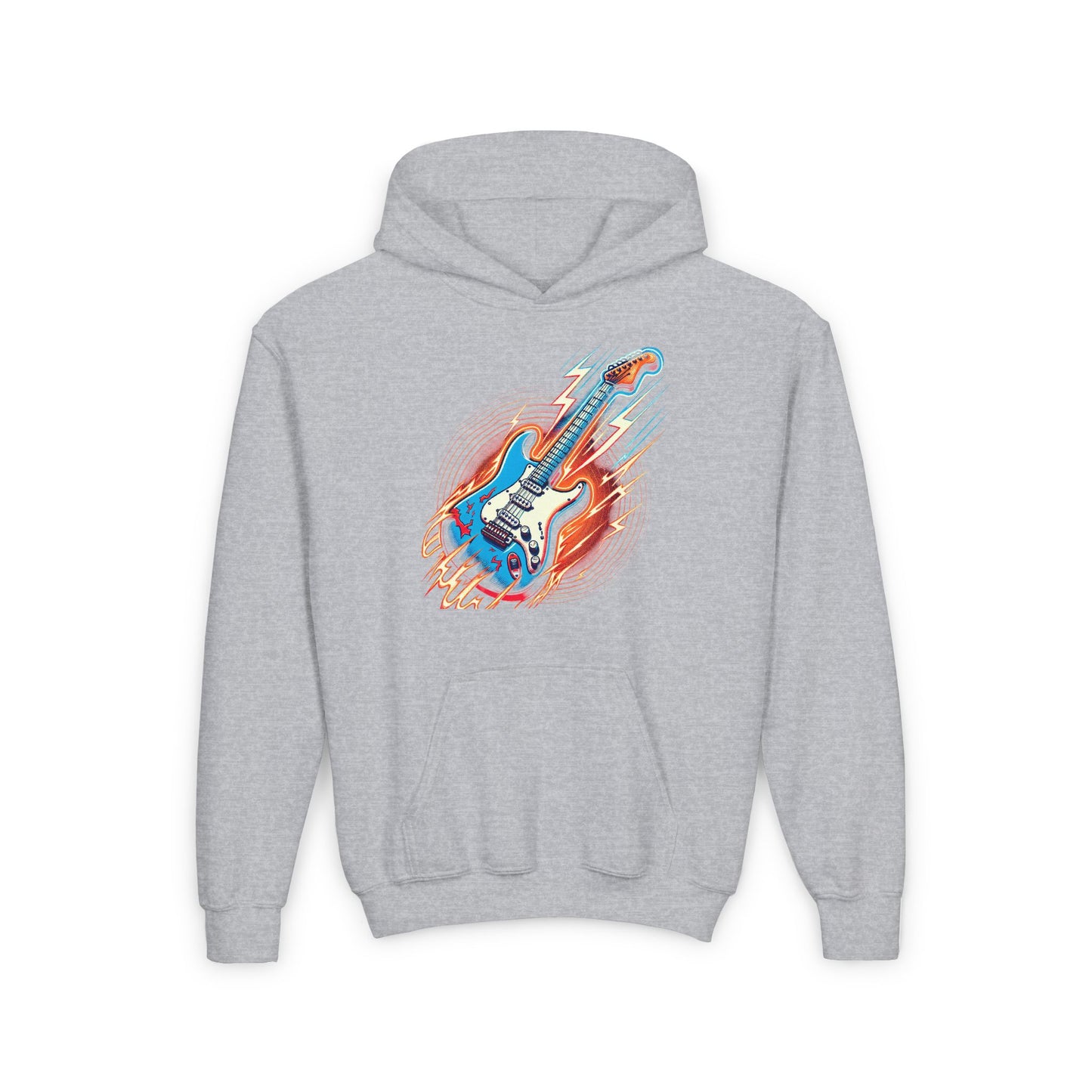 Electric Guitar Youth Child Hoodie - Perfect for Music Lovers and Rock Fans