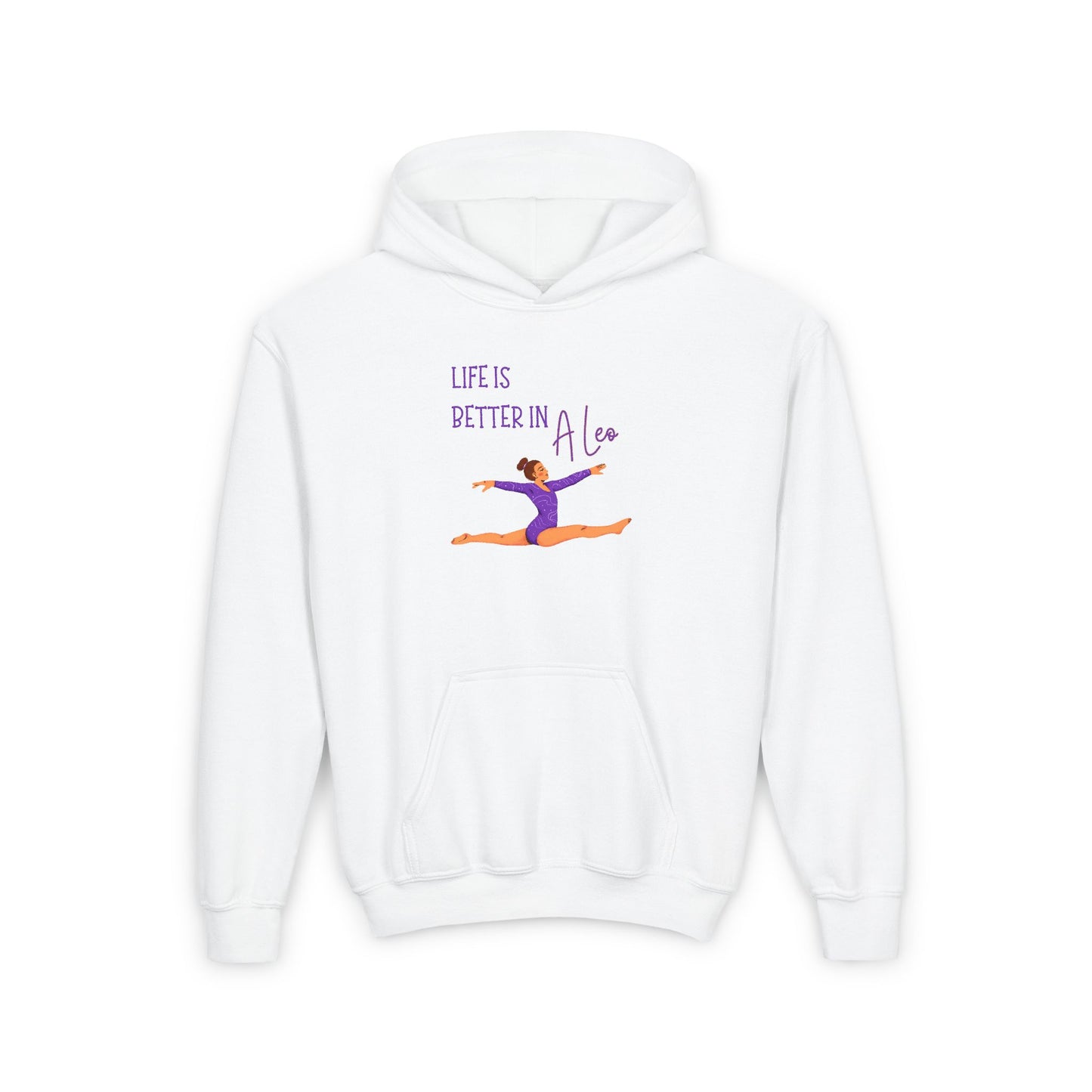 Youth Hooded Sweatshirt - "Life is Better in Aloe" - Perfect for Dance Lovers