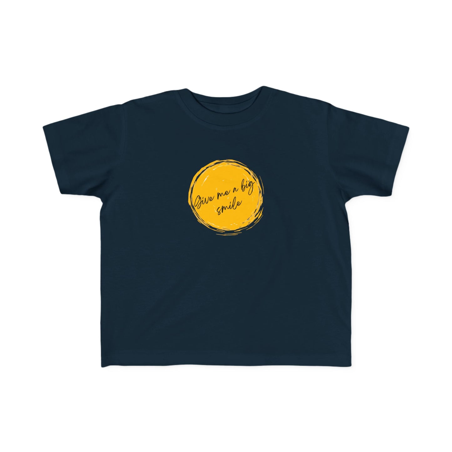 Toddler's Fine Jersey Tee "Give Me A Big Smile" Graphic