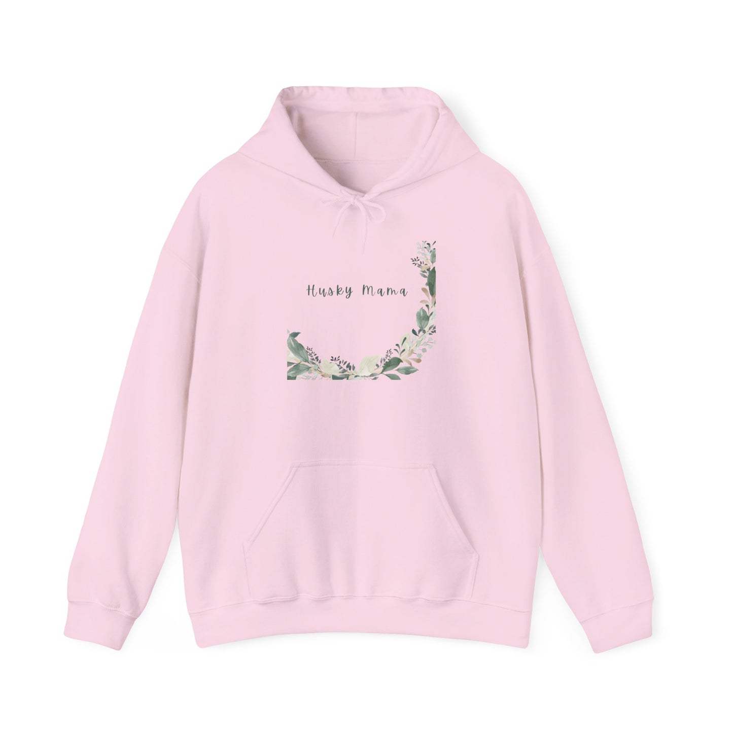 Women's/Unisex Heavy Blend™ Hooded Sweatshirt "Hugs and Kisses" with Floral Wreath semi-circle