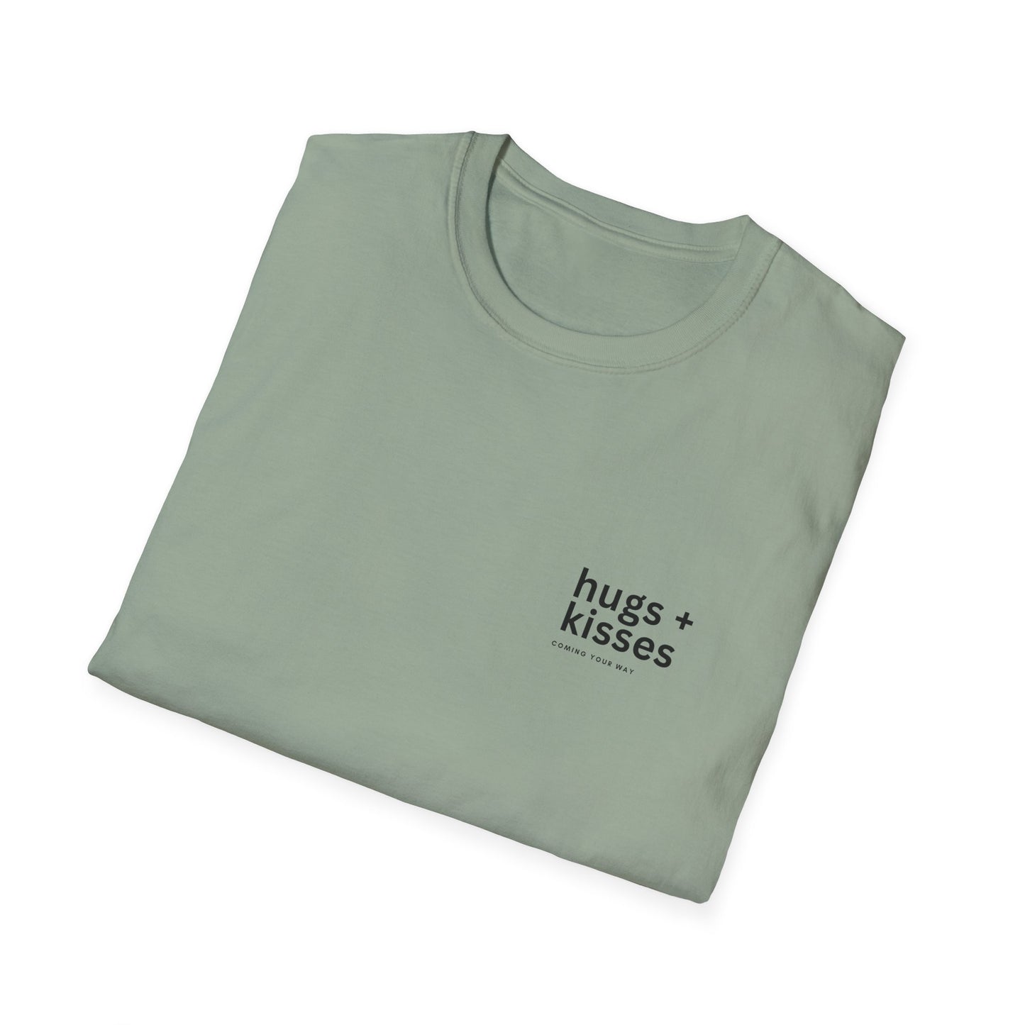 Women's/Unisex Softstyle T-Shirt "Hugs and Kisses" Design