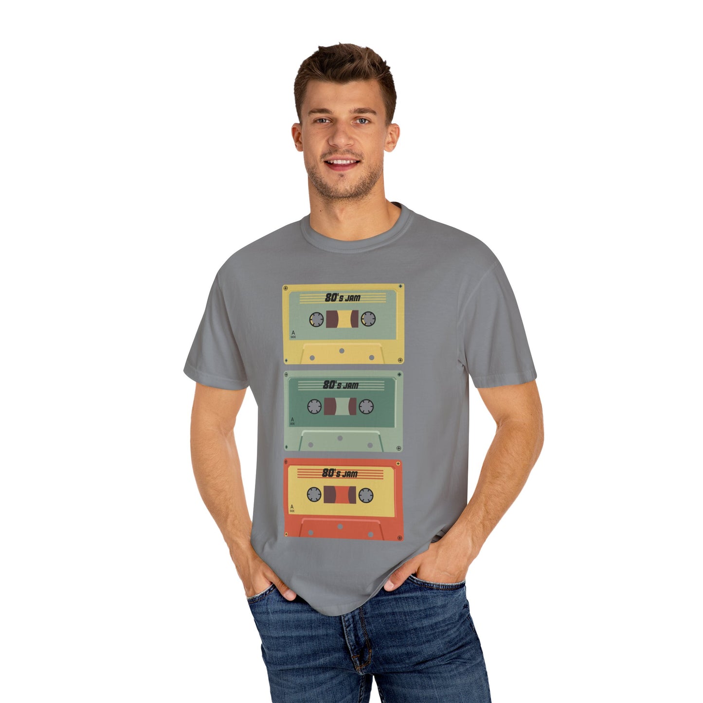 Men's Retro Cassette Garment-Dyed T-shirt