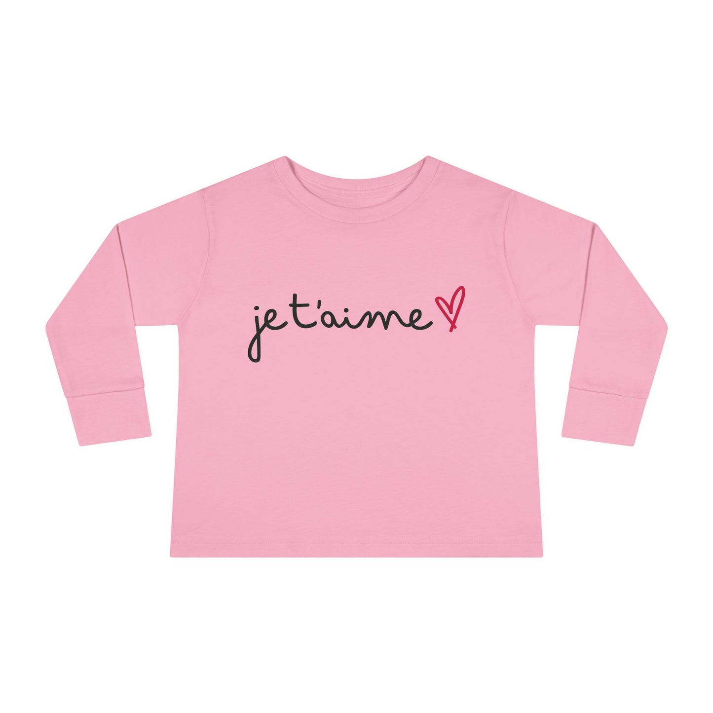 The Toddler Long Sleeve Tee with "I Love You" sounds like a sweet, heartwarming choice for little ones!