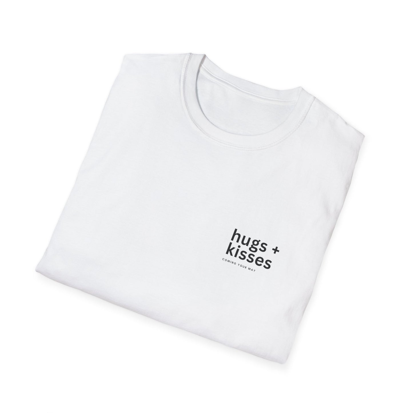 Women's/Unisex Softstyle T-Shirt "Hugs and Kisses" Design