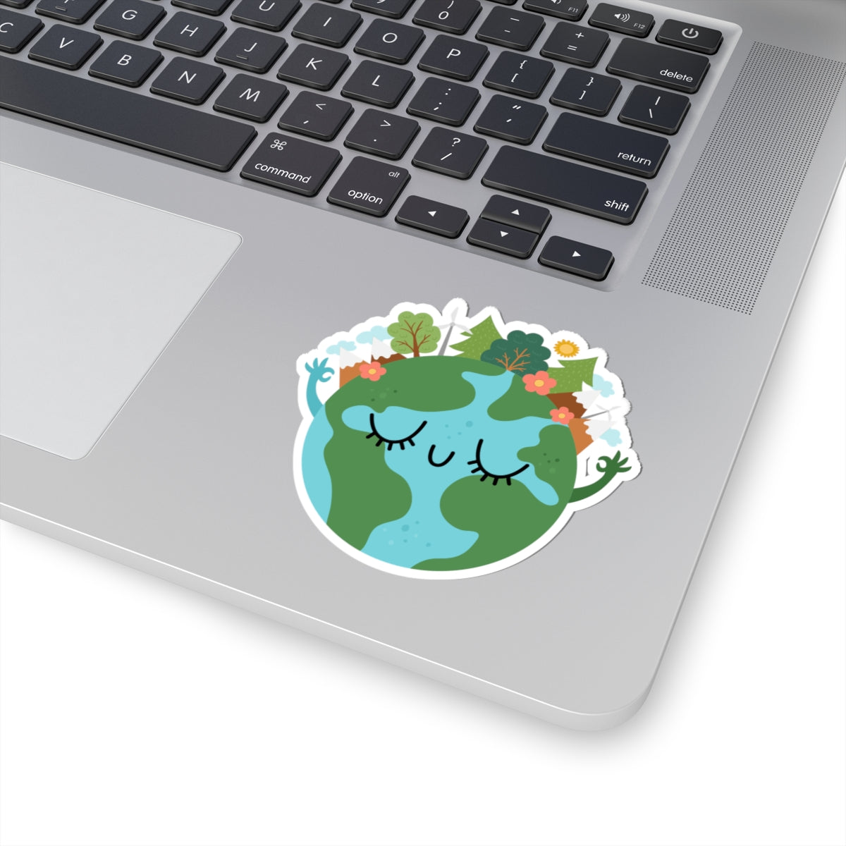 Green World Kiss-Cut Stickers