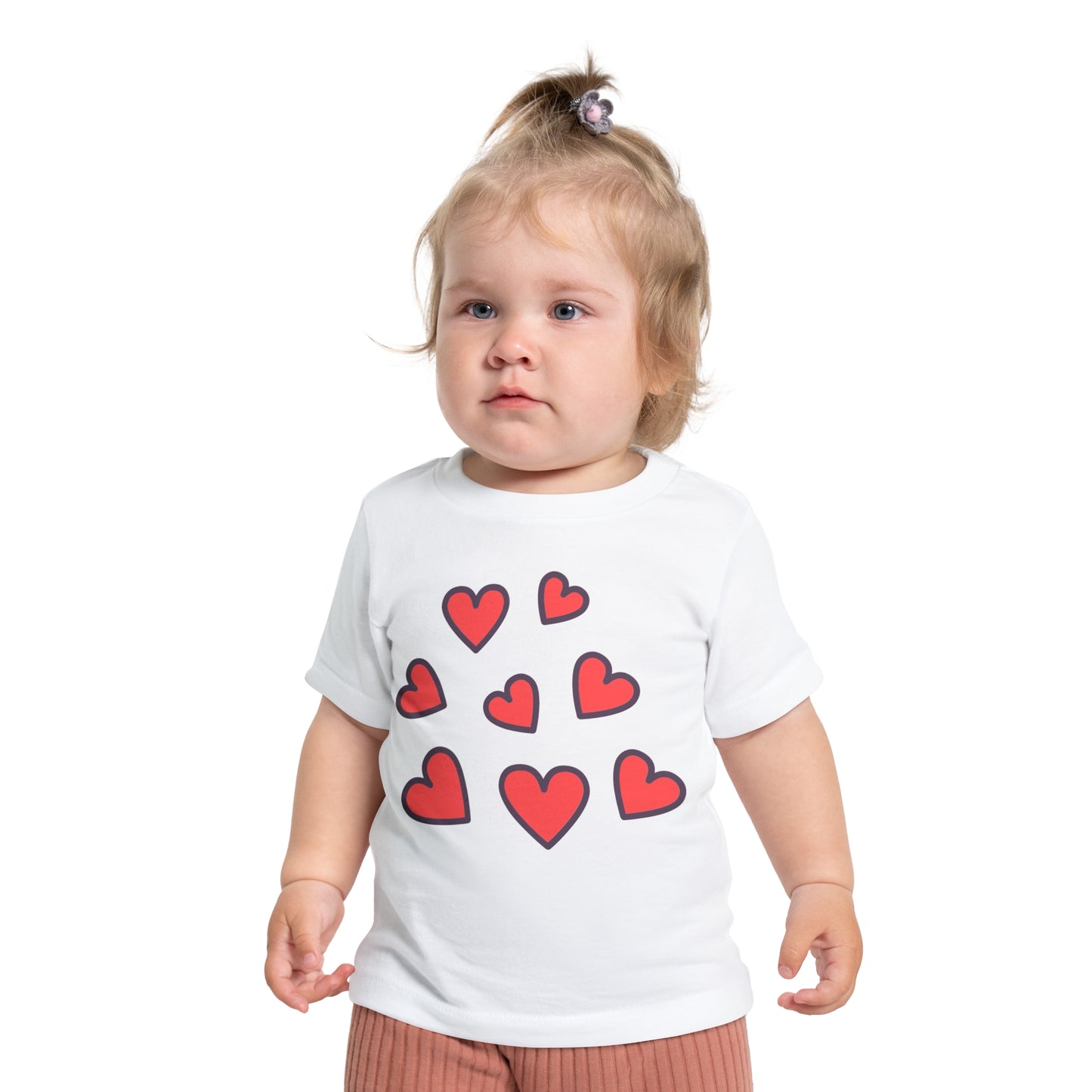 Baby Hearts and Love - T-Shirt Stylish Crew Neck Soft and Durable