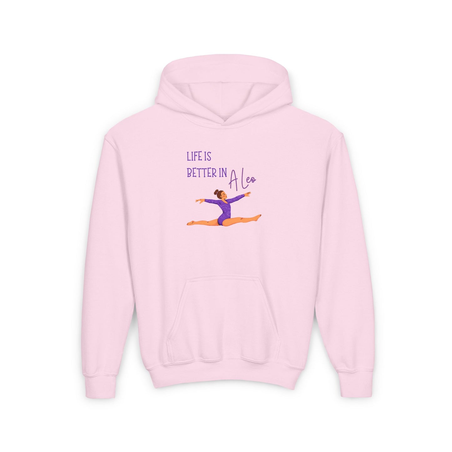 Youth Hooded Sweatshirt - "Life is Better in Aloe" - Perfect for Dance Lovers