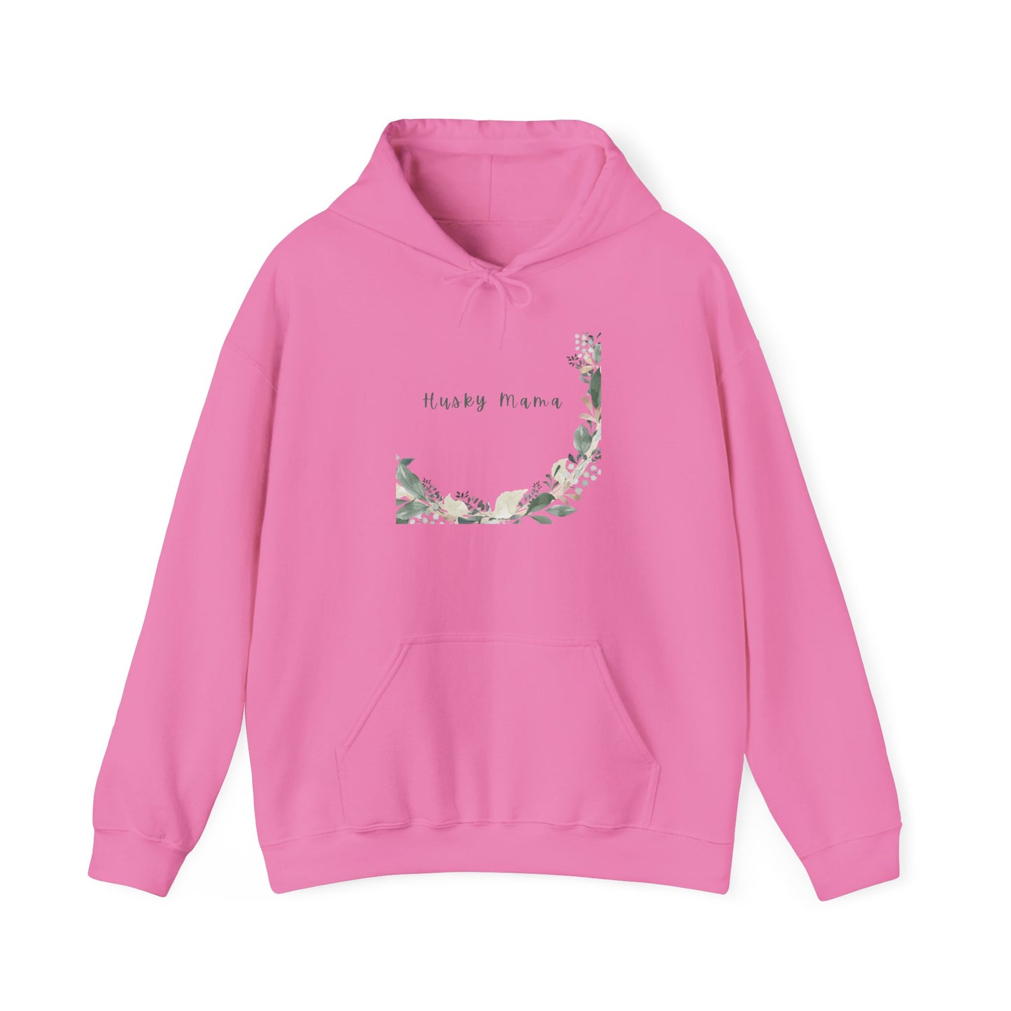 Women's/Unisex Heavy Blend™ Hooded Sweatshirt "Hugs and Kisses" with Floral Wreath semi-circle