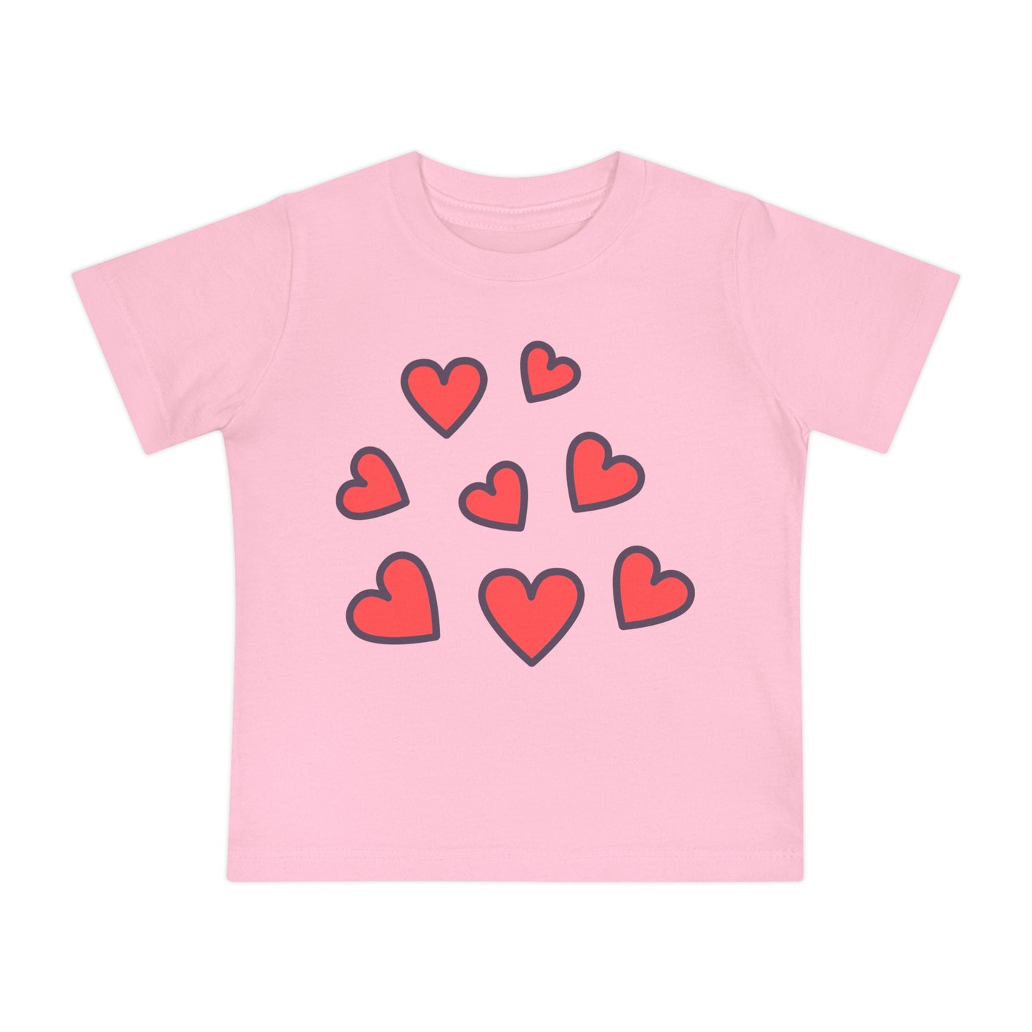 Baby Hearts and Love - T-Shirt Stylish Crew Neck Soft and Durable