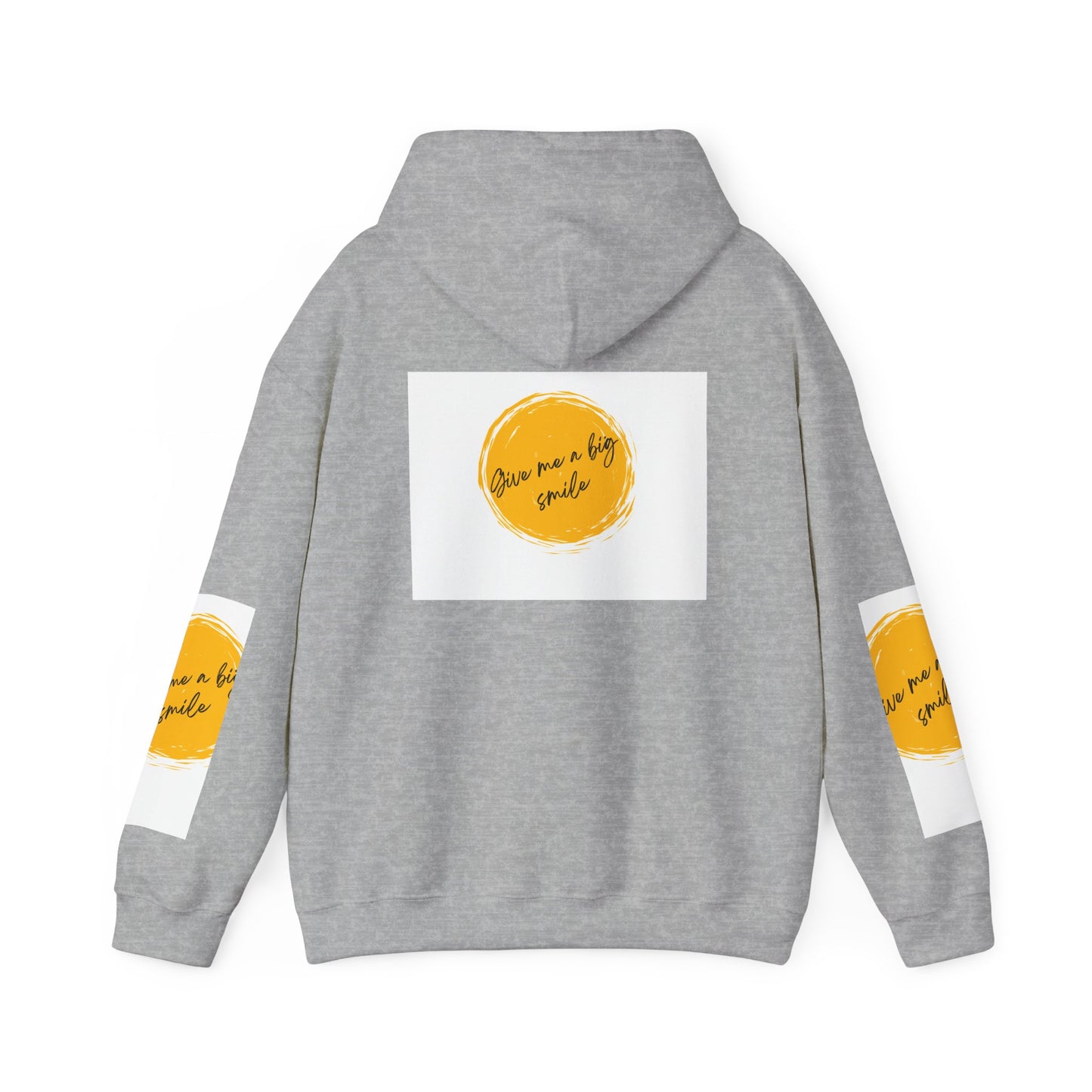 Unisex Heavy Blend™ Hooded Sweatshirt Give Me a Big Smile Graphic Design