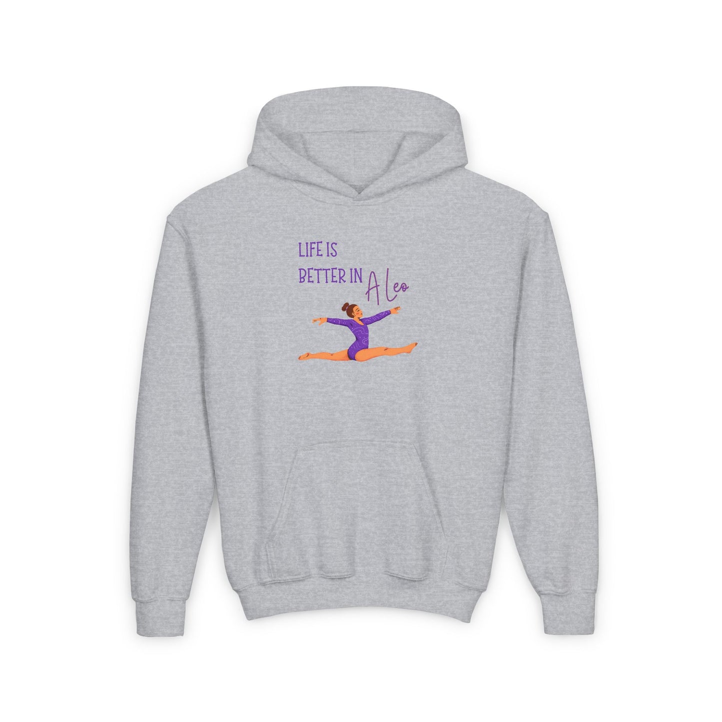 Youth Hooded Sweatshirt - "Life is Better in Aloe" - Perfect for Dance Lovers