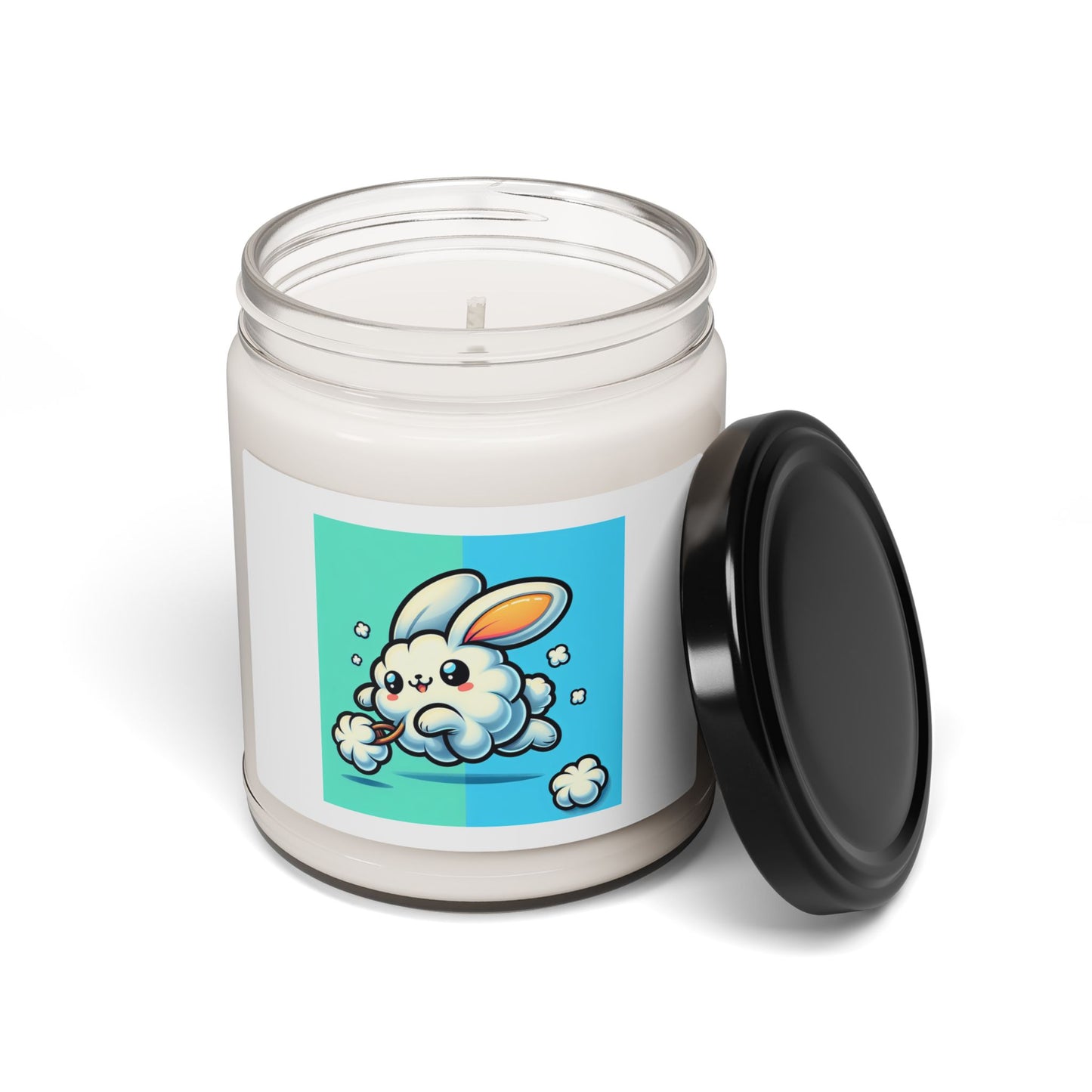 Atlantis Whisper Scented Soy Candle, 9oz Funny Bunny Design