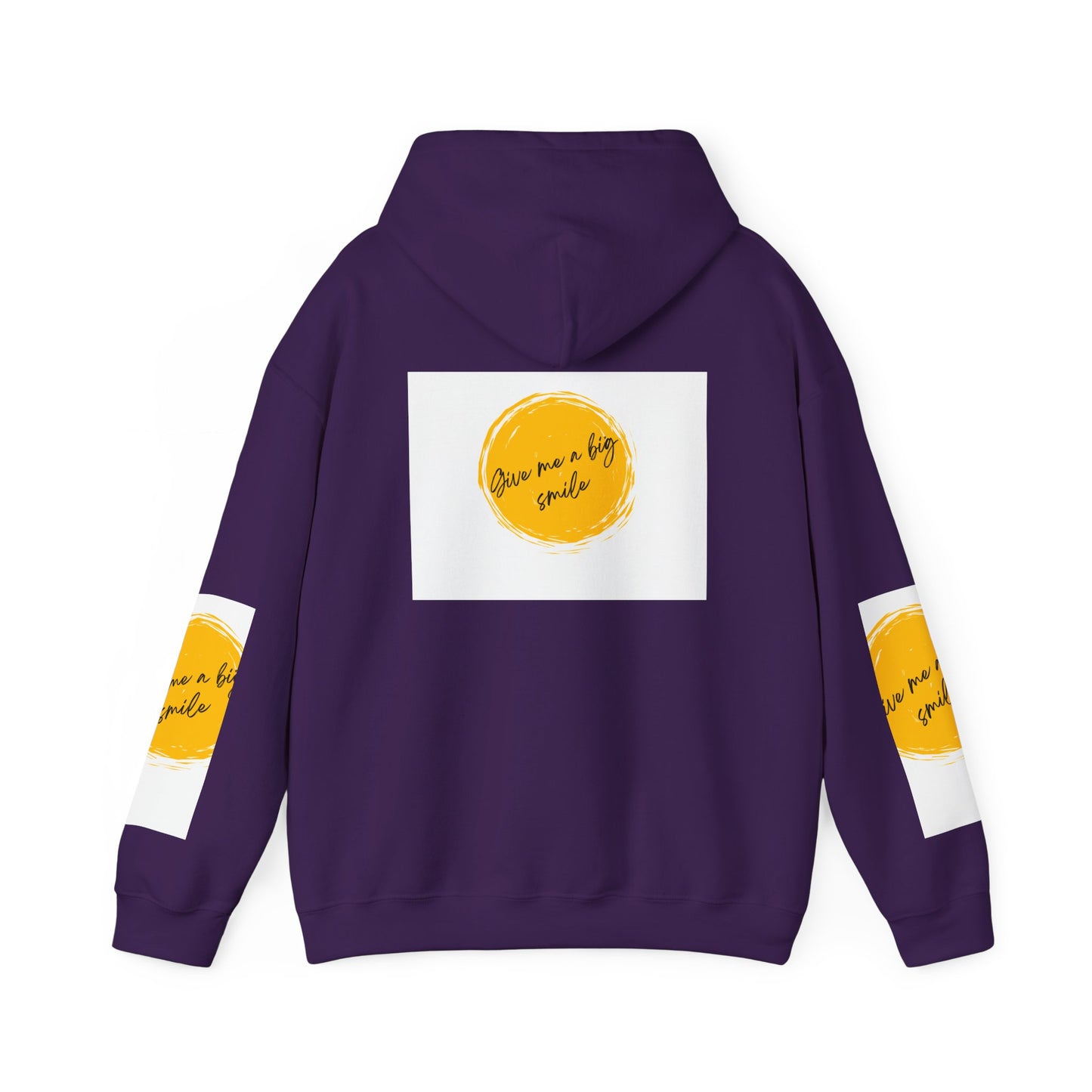 Unisex Heavy Blend™ Hooded Sweatshirt Give Me a Big Smile Graphic Design